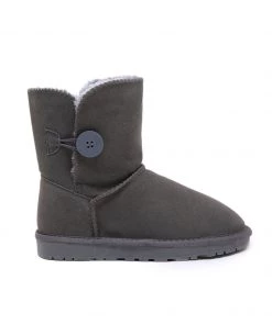 XH New In Shoes SMAIBULUN UGG™ | Faux Fur-Lined Classic Side Button Boots
