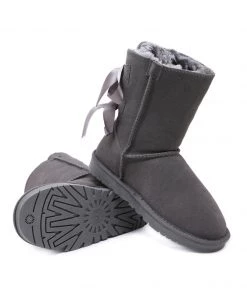 XH New In Shoes SMAIBULUN UGG™ | Back Ribbon Double-Bow Suede Boots