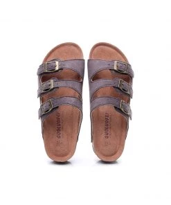 GLF Maibulun | Grey Triple-Buckle Suede Upper Sandal