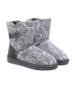 XH New In Shoes SMAIBULUN UGG™ | Faux Fur-Lined Leather Suede Boots