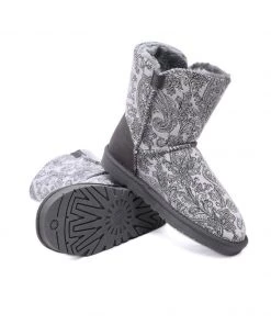 XH New In Shoes SMAIBULUN UGG™ | Faux Fur-Lined Leather Suede Boots