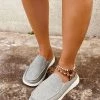 HT New In Shoes En Bloom | Grey Canvas Gianna Mule