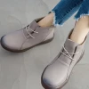 XR Rumour Has It | Modern Lace-Up Leather Ankle Boots - Grey New In Shoes