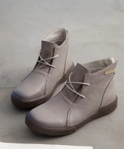 XR Shoes Modern Lace-Up Leather Boots - Rumour Has It