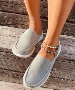 HT New In Shoes En Bloom | Grey Canvas Gianna Mule