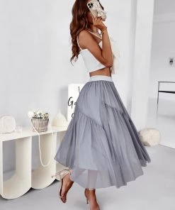 DY BASA MIDI SKIRT - STEEL GREY 8 DY BASA MIDI SKIRT - STEEL GREY