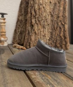 XH SMAIBULUN UGG™ | Fur-Lined Suede Low Clog Short Boots