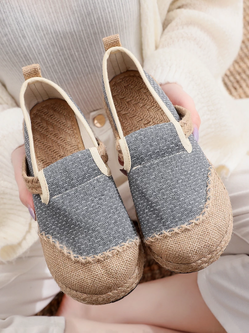 TC Cactus Rose | Scales Print Linen Espadrilles Loafer - Grey NEW ARRIVALS 5 TC Cactus Rose | Scales Print Linen Espadrilles Loafer - Grey NEW ARRIVALS