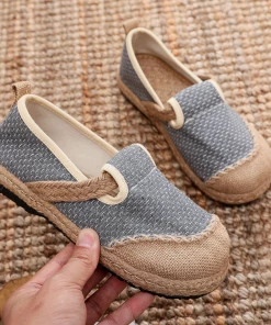 TC Cactus Rose | Scales Print Linen Espadrilles Loafer - Grey NEW ARRIVALS 11 TC Cactus Rose | Scales Print Linen Espadrilles Loafer - Grey NEW ARRIVALS