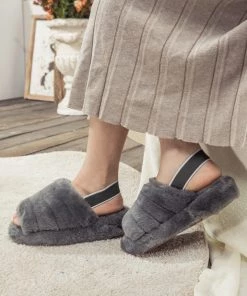 XH New In Shoes SMAIBULUN UGG™ | Fluffy Soft Wool Snug Slipper Sandals - Grey 15 XH New In Shoes SMAIBULUN UGG™ | Fluffy Soft Wool Snug Slipper Sandals - Grey