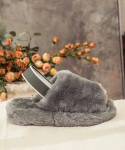 XH New In Shoes SMAIBULUN UGG™ | Fluffy Soft Wool Snug Slipper Sandals - Grey 16 XH New In Shoes SMAIBULUN UGG™ | Fluffy Soft Wool Snug Slipper Sandals - Grey