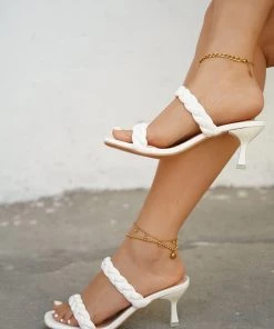 HT En Bloom | WHITE REVERE Kitten Heels Slides NEW ARRIVALS 13 HT En Bloom | WHITE REVERE Kitten Heels Slides NEW ARRIVALS