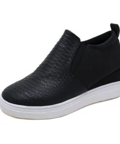 HT Hi-top Contrast Croc-Embossed Sneaker - EN BLOOM Sneaker & Athletic