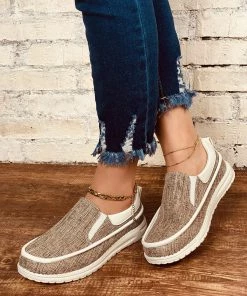 HT En Bloom | Apricot Canvas Upper Loafer NEW ARRIVALS