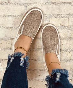 HT En Bloom | Apricot Canvas Upper Loafer NEW ARRIVALS