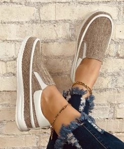 HT En Bloom | Apricot Canvas Upper Loafer NEW ARRIVALS