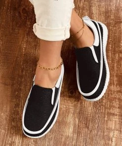 HT NEW ARRIVALS En Bloom | Black Canvas Upper Loafer
