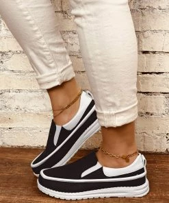 HT NEW ARRIVALS En Bloom | Black Canvas Upper Loafer