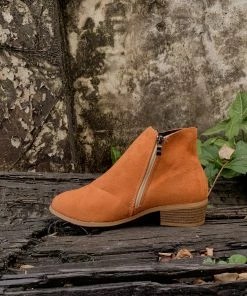 YL En Bloom | Orange Low Ankle Boots