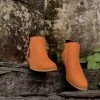 YL En Bloom | Orange Low Ankle Boots