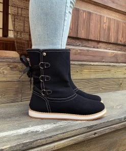 AL En Bloom | Black Cristiana Ankle Shearling Boot 12 AL En Bloom | Black Cristiana Ankle Shearling Boot