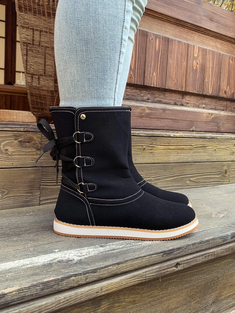 AL En Bloom | Black Cristiana Ankle Shearling Boot 3 AL En Bloom | Black Cristiana Ankle Shearling Boot