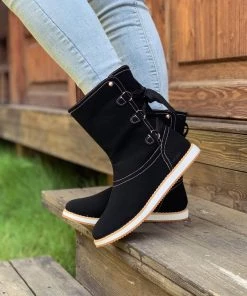 AL En Bloom | Black Cristiana Ankle Shearling Boot 15 AL En Bloom | Black Cristiana Ankle Shearling Boot