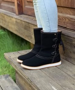 AL En Bloom | Black Cristiana Ankle Shearling Boot 14 AL En Bloom | Black Cristiana Ankle Shearling Boot