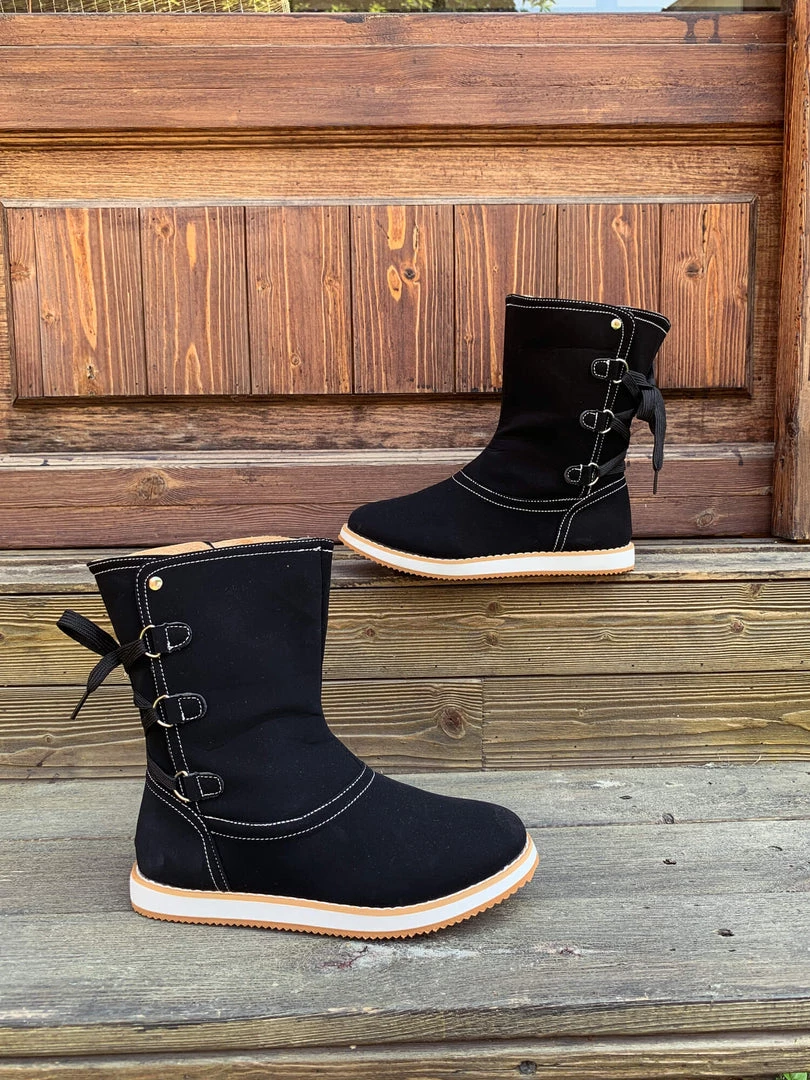 AL En Bloom | Black Cristiana Ankle Shearling Boot 9 AL En Bloom | Black Cristiana Ankle Shearling Boot