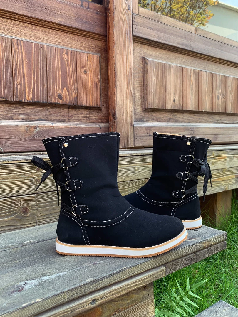 AL En Bloom | Black Cristiana Ankle Shearling Boot 10 AL En Bloom | Black Cristiana Ankle Shearling Boot