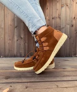 HYHE En Bloom | NIRVANA Chestnut Bungee Lace-Up Sneaker New In Shoes