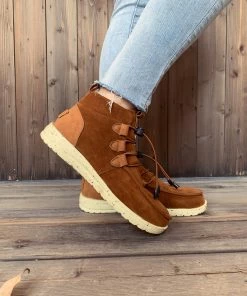 HYHE En Bloom | NIRVANA Chestnut Bungee Lace-Up Sneaker New In Shoes