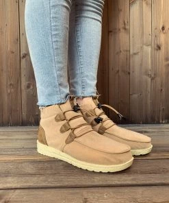 HYHE En Bloom | NIRVANA Beige Bungee Lace-Up Casual Sneaker New In Shoes