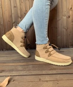 HYHE En Bloom | NIRVANA Beige Bungee Lace-Up Casual Sneaker New In Shoes