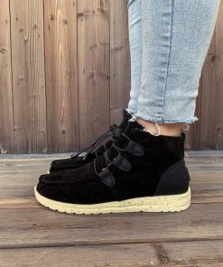 HYHE New In Shoes En Bloom | NIRVANA Black Bungee Lace-Up Casual Sneaker