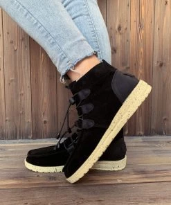 HYHE New In Shoes En Bloom | NIRVANA Black Bungee Lace-Up Casual Sneaker