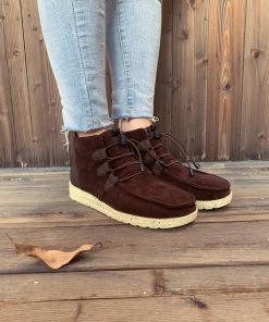 HYHE New In Shoes En Bloom | NIRVANA Coffee Bungee Lace-Up Sneaker Boot