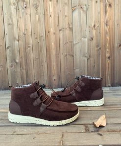 HYHE New In Shoes En Bloom | NIRVANA Coffee Bungee Lace-Up Sneaker Boot