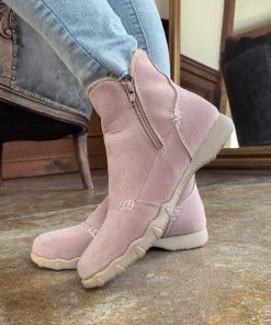 YL En Bloom | Baby Pink Plush-Lined Low Ankle Boot
