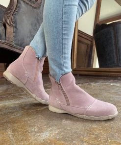YL En Bloom | Baby Pink Plush-Lined Low Ankle Boot