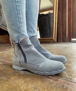 YL En Bloom | Grey Plush-Lined Low Ankle Boot New In Shoes 13 YL En Bloom | Grey Plush-Lined Low Ankle Boot New In Shoes