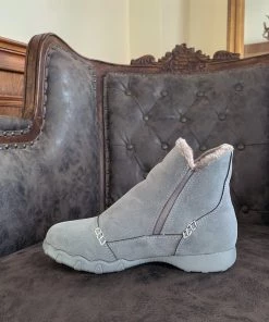 YL En Bloom | Grey Plush-Lined Low Ankle Boot New In Shoes 17 YL En Bloom | Grey Plush-Lined Low Ankle Boot New In Shoes