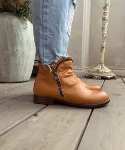 YL New In Shoes En Bloom | Yellow Side Zip Ruched Ankle Boot