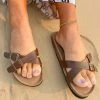New In Shoes Double-Buckle-up Crisscross Slide Sandals Sliders - Maibulun