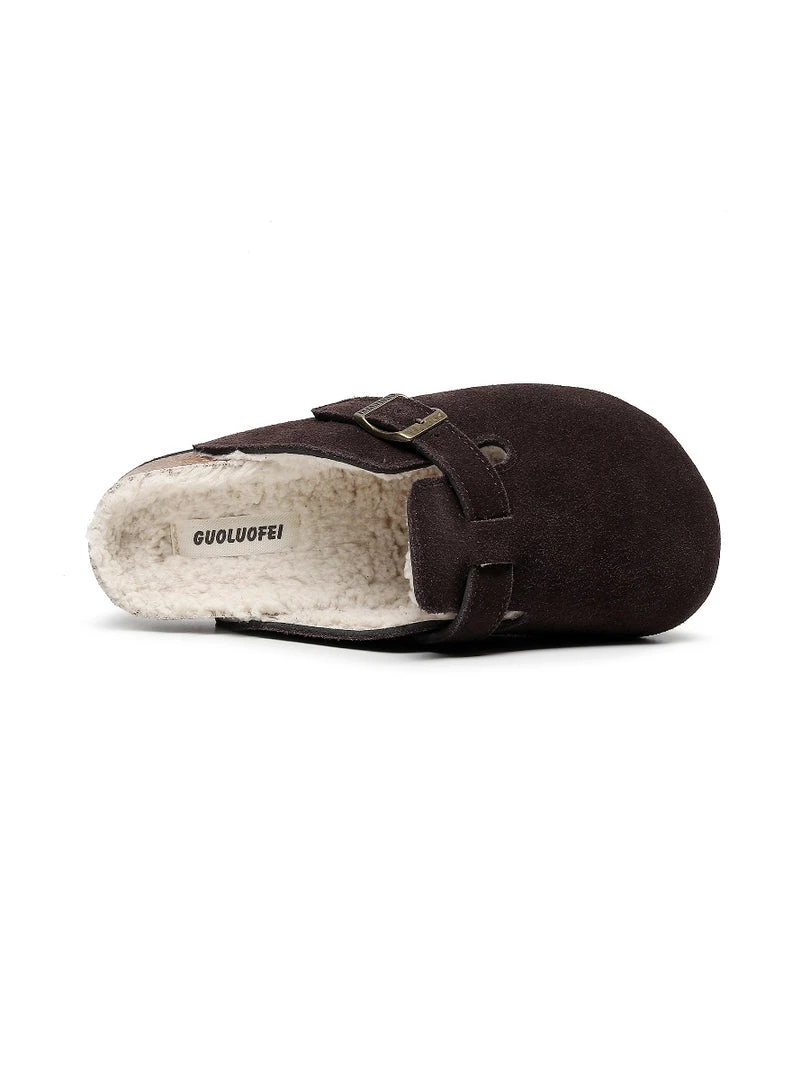 GLF Maibulun | Buckle Suede Fleece Insole Clogs 5 GLF Maibulun | Buckle Suede Fleece Insole Clogs