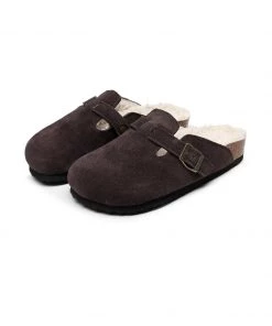 GLF Maibulun | Buckle Suede Fleece Insole Clogs