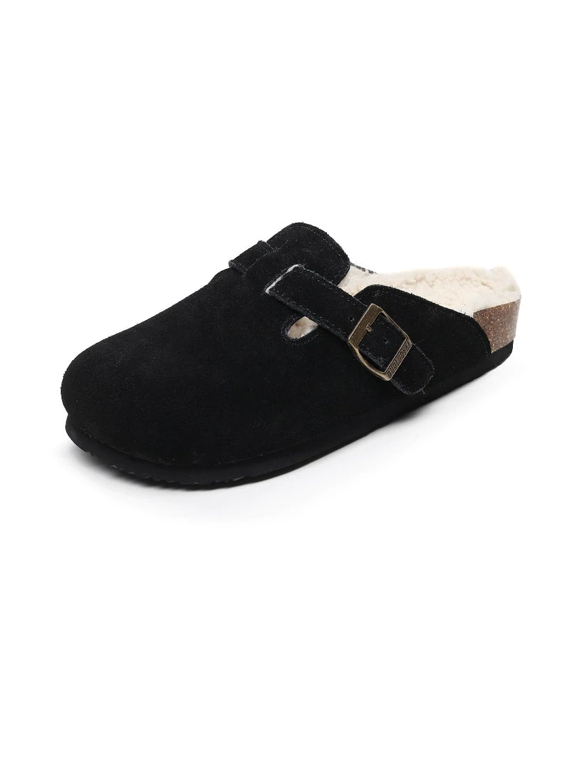 GLF Maibulun | Buckle Suede Fleece Insole Clogs 10 GLF Maibulun | Buckle Suede Fleece Insole Clogs