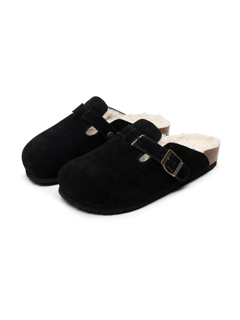 GLF Maibulun | Buckle Suede Fleece Insole Clogs 8 GLF Maibulun | Buckle Suede Fleece Insole Clogs