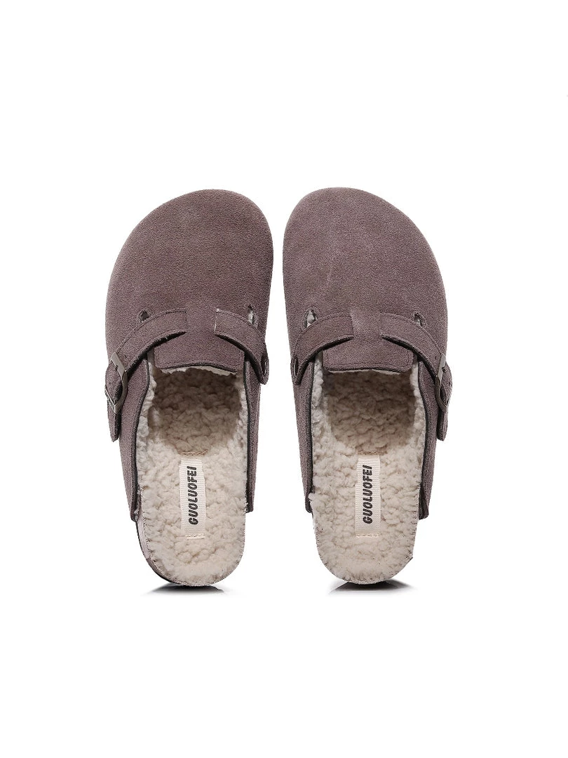 GLF Maibulun | Buckle Suede Fleece Insole Clogs 15 GLF Maibulun | Buckle Suede Fleece Insole Clogs