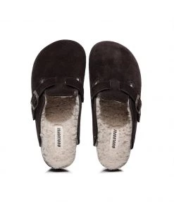 GLF Maibulun | Buckle Suede Fleece Insole Clogs